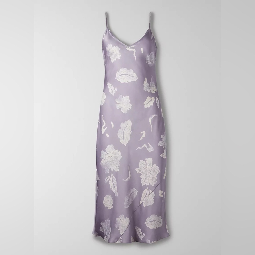 Protozoa Wilfred Floral Lavender Slip Dress XXS